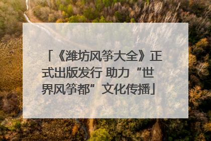 《潍坊风筝大全》正式出版发行 助力“世界风筝都”文化传播