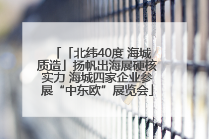 「北纬40度 海城质造」扬帆出海展硬核实力 海城四家企业参展“中东欧”展览会