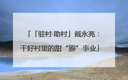 「驻村·助村」戴永亮：干好村里的甜“猕”事业