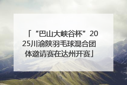 “巴山大峡谷杯”2025川渝陕羽毛球混合团体邀请赛在达州开赛