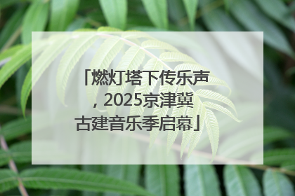 燃灯塔下传乐声，2025京津冀古建音乐季启幕