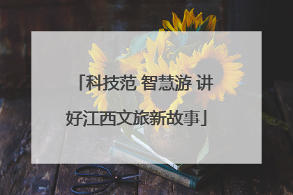 科技范 智慧游 讲好江西文旅新故事