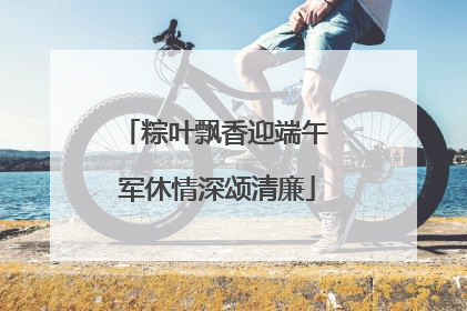 粽叶飘香迎端午 军休情深颂清廉