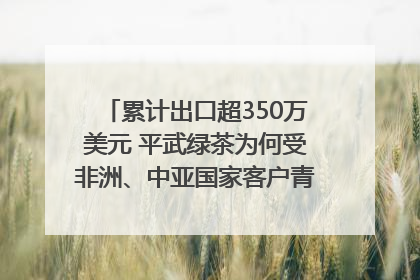 累计出口超350万美元 平武绿茶为何受非洲、中亚国家客户青睐？｜发布会观察