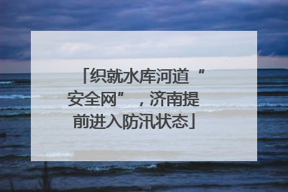织就水库河道“安全网”，济南提前进入防汛状态