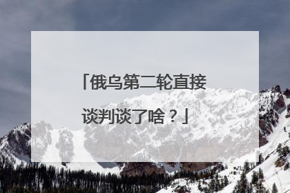 俄乌第二轮直接谈判谈了啥？
