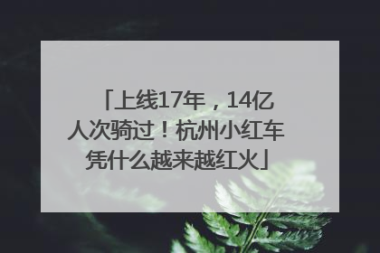 上线17年，14亿人次骑过！杭州小红车凭什么越来越红火