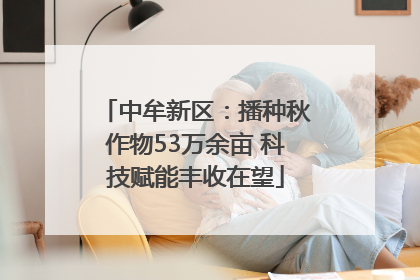 中牟新区：播种秋作物53万余亩 科技赋能丰收在望