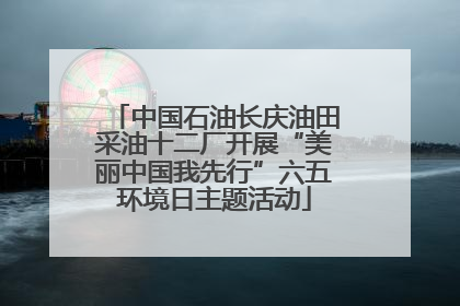 中国石油长庆油田采油十二厂开展“美丽中国我先行”六五环境日主题活动