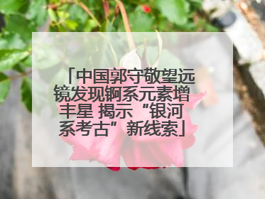 中国郭守敬望远镜发现锕系元素增丰星 揭示“银河系考古”新线索