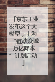 京东工业发布这个大模型，上海“链动众城 万亿降本”计划启动