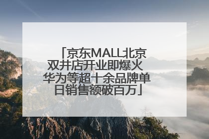 京东MALL北京双井店开业即爆火 华为等超十余品牌单日销售额破百万