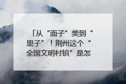 从“面子”美到“里子”！荆州这个“全国文明村镇”是怎样炼成的？