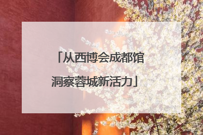 从西博会成都馆洞察蓉城新活力