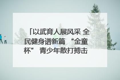 以武育人展风采 全民健身谱新篇 “金童杯” 青少年散打搏击邀请赛圆满落幕