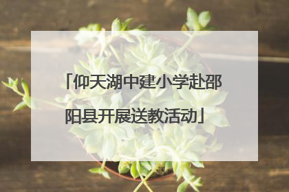 仰天湖中建小学赴邵阳县开展送教活动