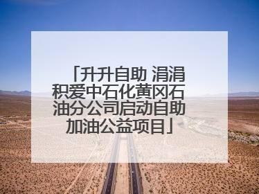 升升自助 涓涓积爱中石化黄冈石油分公司启动自助加油公益项目