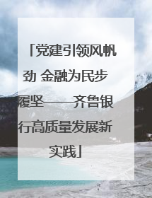 党建引领风帆劲 金融为民步履坚——齐鲁银行高质量发展新实践