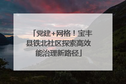 党建+网格！宝丰县铁北社区探索高效能治理新路径