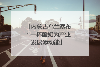 内蒙古乌兰察布：一杯酸奶为产业发展添动能