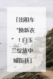 出租车“换新衣”！白玉兰绽放申城街巷