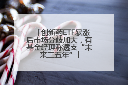 创新药ETF暴涨后市场分歧加大，有基金经理称透支“未来三五年”