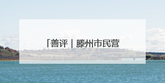 善评|滕州市民营经济在创新沃土上绽放高质量发展之花