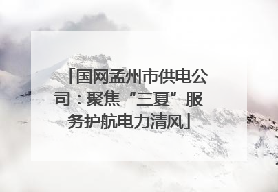 国网孟州市供电公司：聚焦“三夏”服务护航电力清风