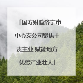 国寿财险济宁市中心支公司聚焦主责主业 赋能地方优势产业壮大