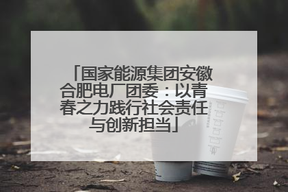 国家能源集团安徽合肥电厂团委：以青春之力践行社会责任与创新担当