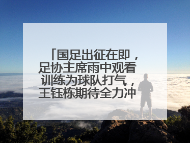 国足出征在即，足协主席雨中观看训练为球队打气，王钰栋期待全力冲击印尼队