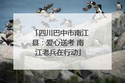四川巴中市南江县：爱心送考 南江老兵在行动