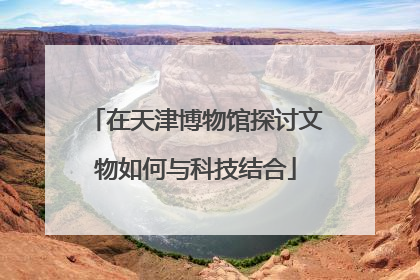 在天津博物馆探讨文物如何与科技结合