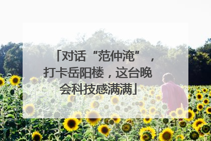 对话“范仲淹”，打卡岳阳楼，这台晚会科技感满满