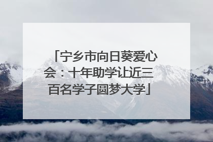 宁乡市向日葵爱心会：十年助学让近三百名学子圆梦大学