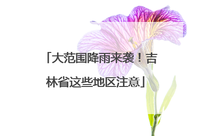 大范围降雨来袭！吉林省这些地区注意