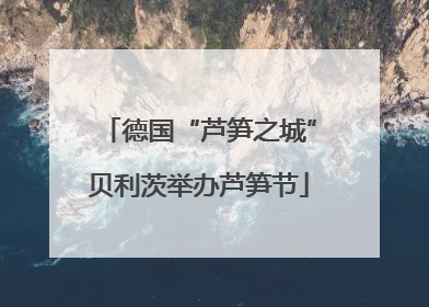德国“芦笋之城”贝利茨举办芦笋节