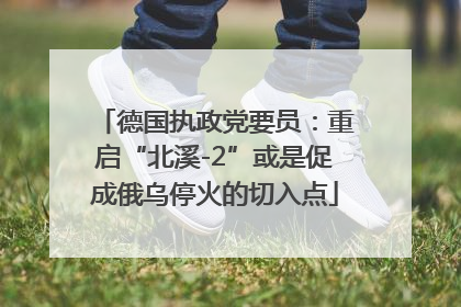 德国执政党要员：重启“北溪-2”或是促成俄乌停火的切入点