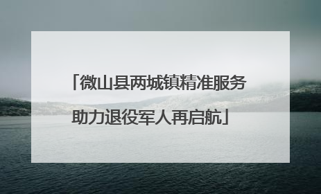 微山县两城镇精准服务助力退役军人再启航