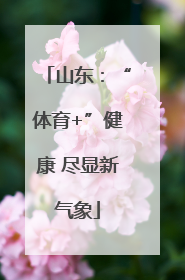 山东：“体育+”健康 尽显新气象