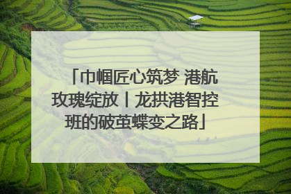 巾帼匠心筑梦 港航玫瑰绽放丨龙拱港智控班的破茧蝶变之路