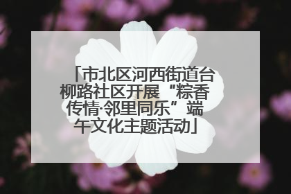 市北区河西街道台柳路社区开展“粽香传情·邻里同乐”端午文化主题活动