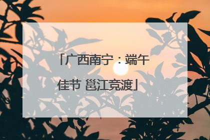 广西南宁：端午佳节 邕江竞渡