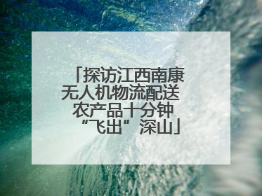 探访江西南康无人机物流配送 农产品十分钟“飞出”深山