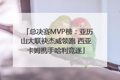 总决赛MVP榜：亚历山大联袂杰威领跑 西亚卡姆携手哈利竞逐