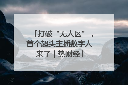 打破“无人区”，首个超头主播数字人来了｜热财经