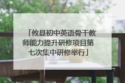 攸县初中英语骨干教师能力提升研修项目第七次集中研修举行