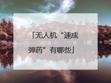 无人机“速成弹药”有哪些