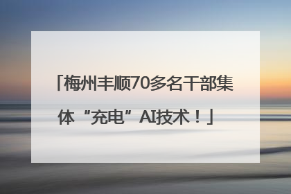 梅州丰顺70多名干部集体“充电”AI技术！