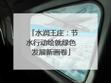 水润王庄：节水行动绘就绿色发展新画卷